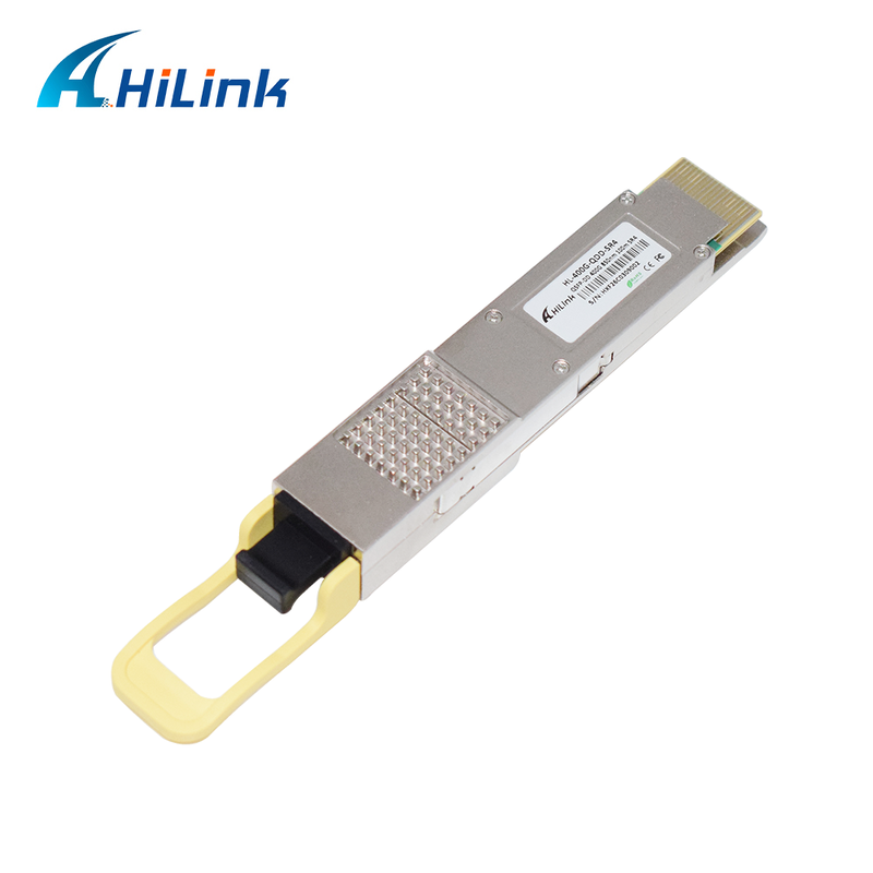 হিলিংক সামঞ্জস্যপূর্ণ 400G QSFP-DD SR4 অপটিক্যাল মডিউল 100m ট্রান্সমিশনের জন্য MPO-12 সংযোগকারী সহ