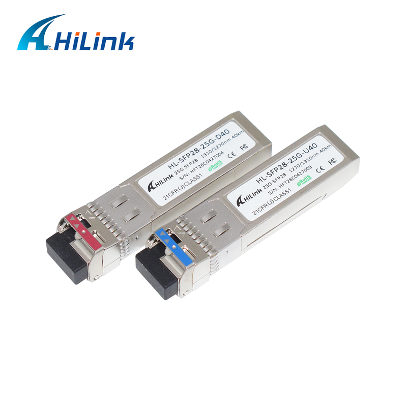 25GBASE SFP28 25G BIDI 10KM 1270/1330nm DML+PIN LC অপটিক্যাল মডিউল ট্রান্সসিভার DOM