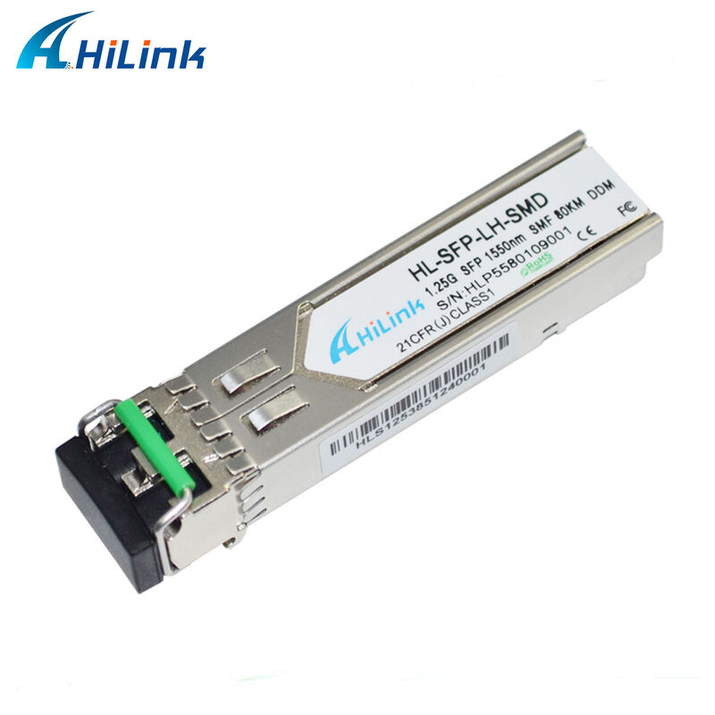 হিলিংক 1.25Gb/s SFP অপটিক্যাল ট্রান্সিভার 1550nm 80km হট প্লাগযোগ্য GBIC RoHS সম্মতি