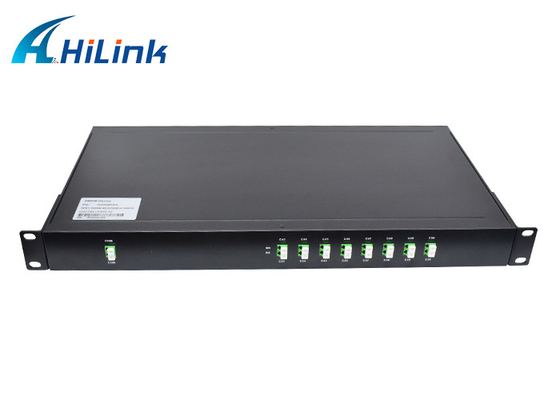 2x8CH DWDM MUX DEMUX 1U 19'' র্যাক LC/APC C43-C50 চ্যানেল DWDM ডিভাইস অপটিক্যাল সরঞ্জাম