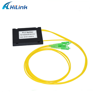1X2 ABS প্যাকেজ টাইপ অপটিক্যাল PLC স্প্লিটার একক মোড SC/APC সংযোগকারী