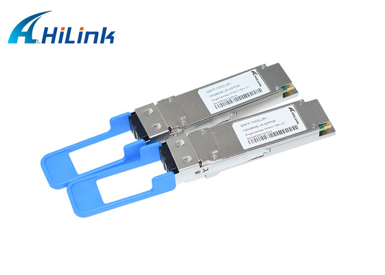 ডুপ্লেক্স LC SMF অপটিক্যাল ট্রান্সসিভার মডিউল 100GBASE-LR1 QSFP28 একক Lambda 1310nm 10km DOM
