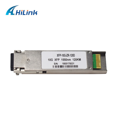 LC সংযোগকারী 10G XFP ট্রান্সসিভার 1550nm 100KM ZR ডুয়াল ফাইবার একক মোড DDM