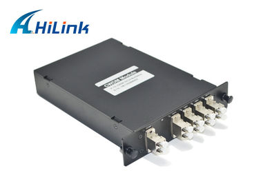 1x4 CH CWDM অপটিক্যাল Mux ডাম্প ডুপ্লেক্স / একা ফাইবার উচ্চ বিচ্ছিন্নতা কম্প্যাক্ট ডিজাইন