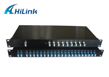DWDM Filter 80 Channel Mux Demux , Fiber Optic DWDM Multiplexer Low PDL