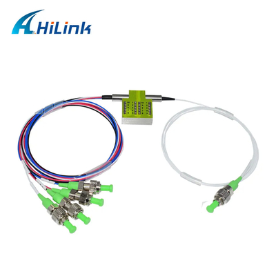 FSW 1x4 অপটিক্যাল সুইচ SM 1260 ~ 1620nm 900um নন ল্যাচিং এফসি / এপিসি সংযোগকারী