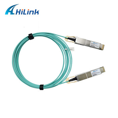 400G QSFP DD অ্যাক্টিভ অপটিক্যাল ক্যাবল 8x26.5625GBd ((PAM4) বৈদ্যুতিক ইন্টারফেস DDM 3M MMF ক্যাবল
