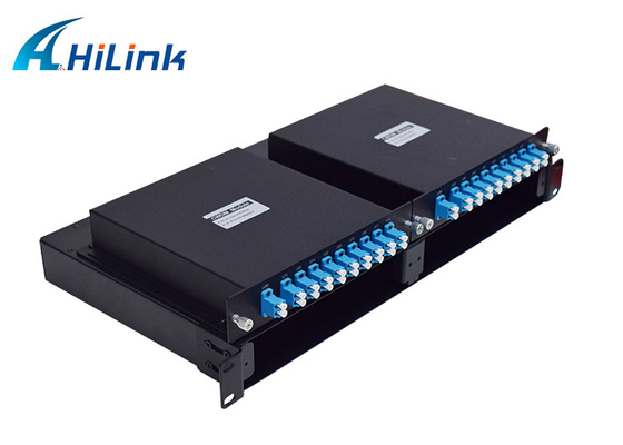 18 চ্যানেল WDM সমাধান CWDM MUX 1U Racks SC FC LC APC UPC PC
